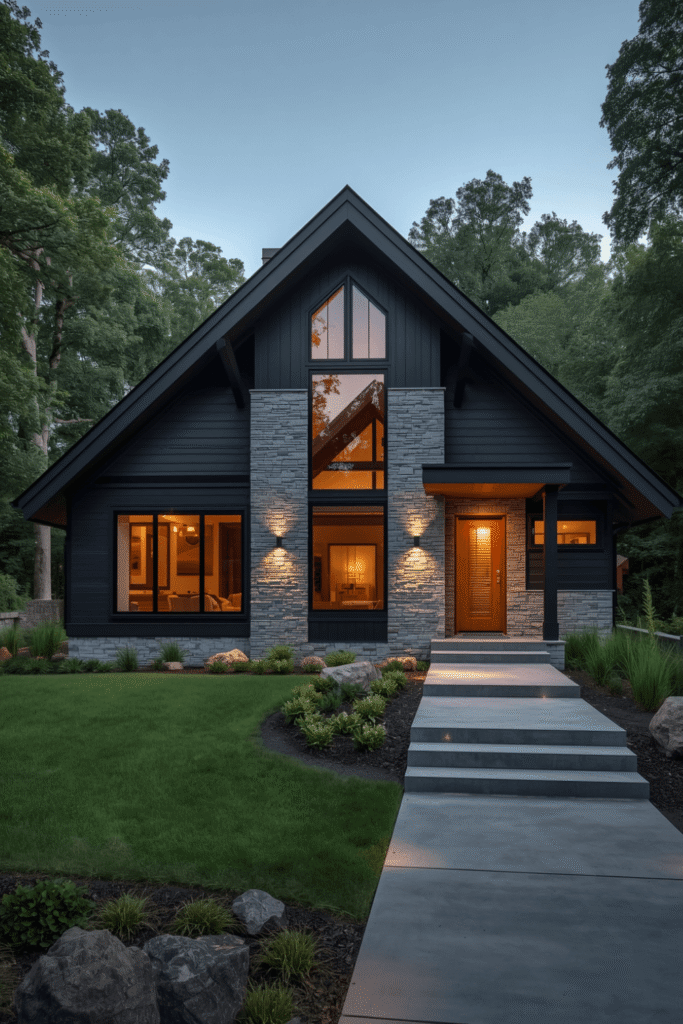 1. Modern Forest House