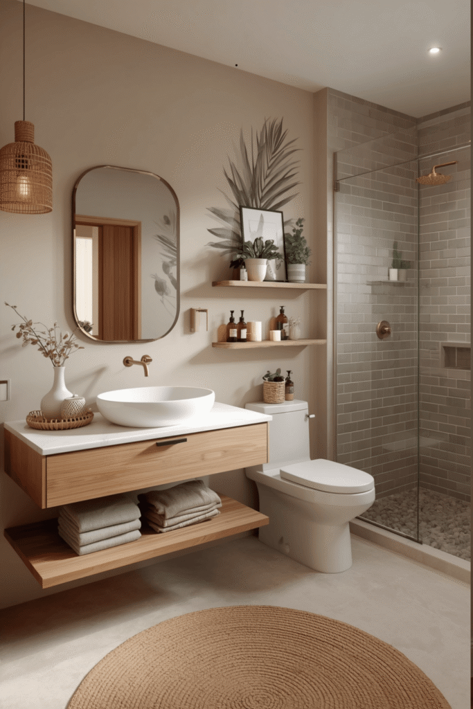 3. Organic Modern Bathroom