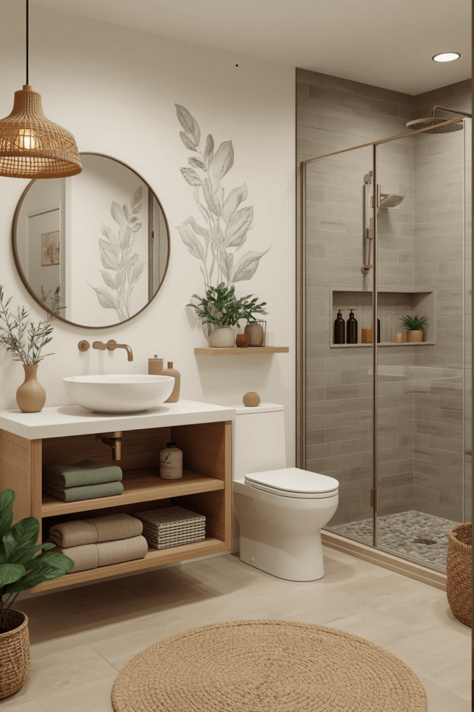 6. Japandi Bathroom Design