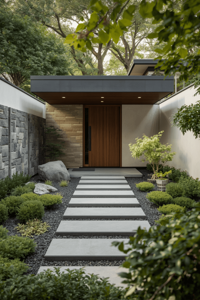 Japanese Front Yard Design Less Really Is More