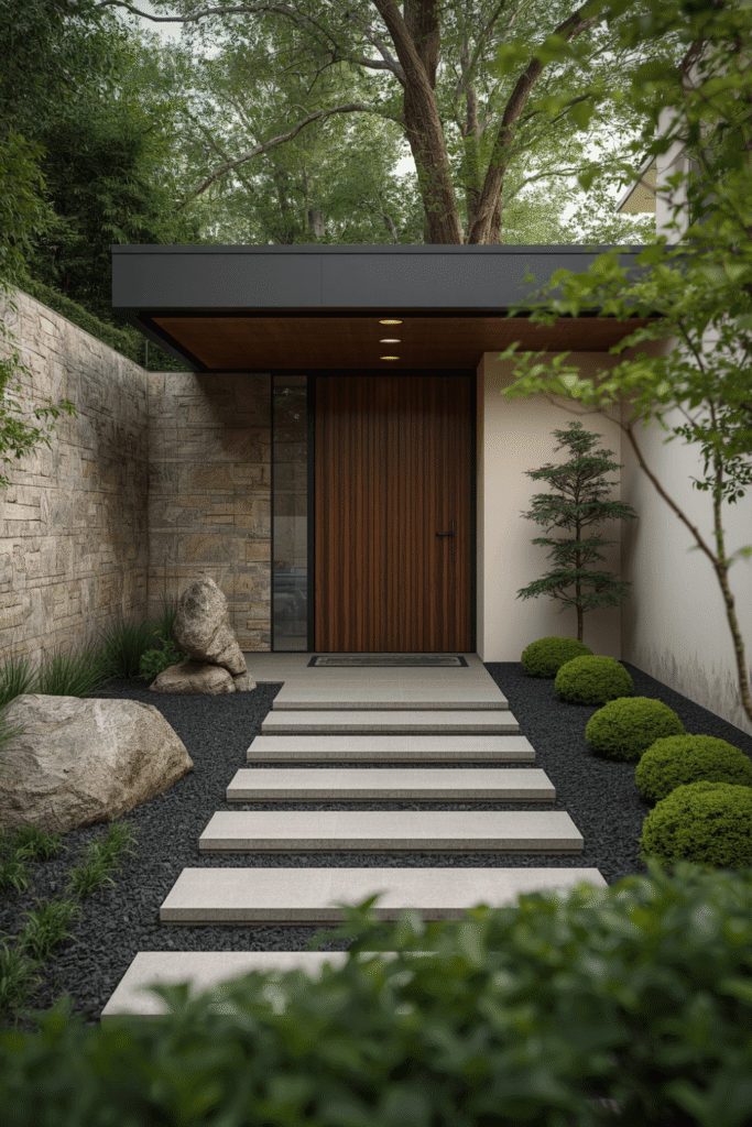 Large Stone Landscaping for Natural Structure