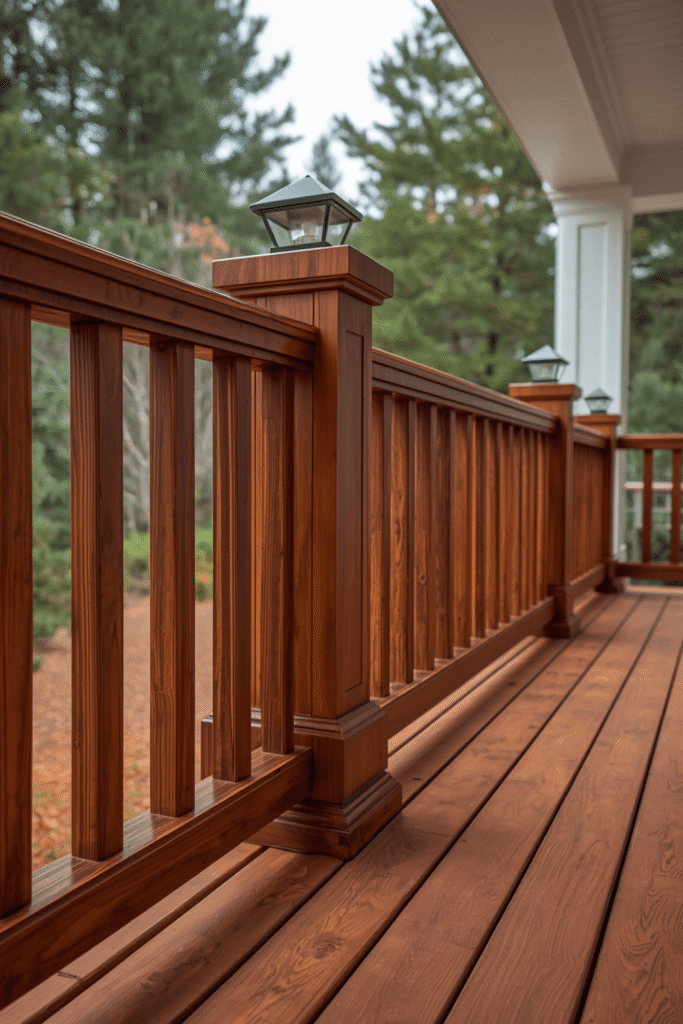 Mahogany Deck Railing for That Rich, Upscale Look