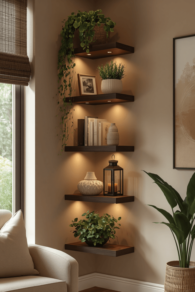 Modern Floating Shelves for a Clean, Current Look