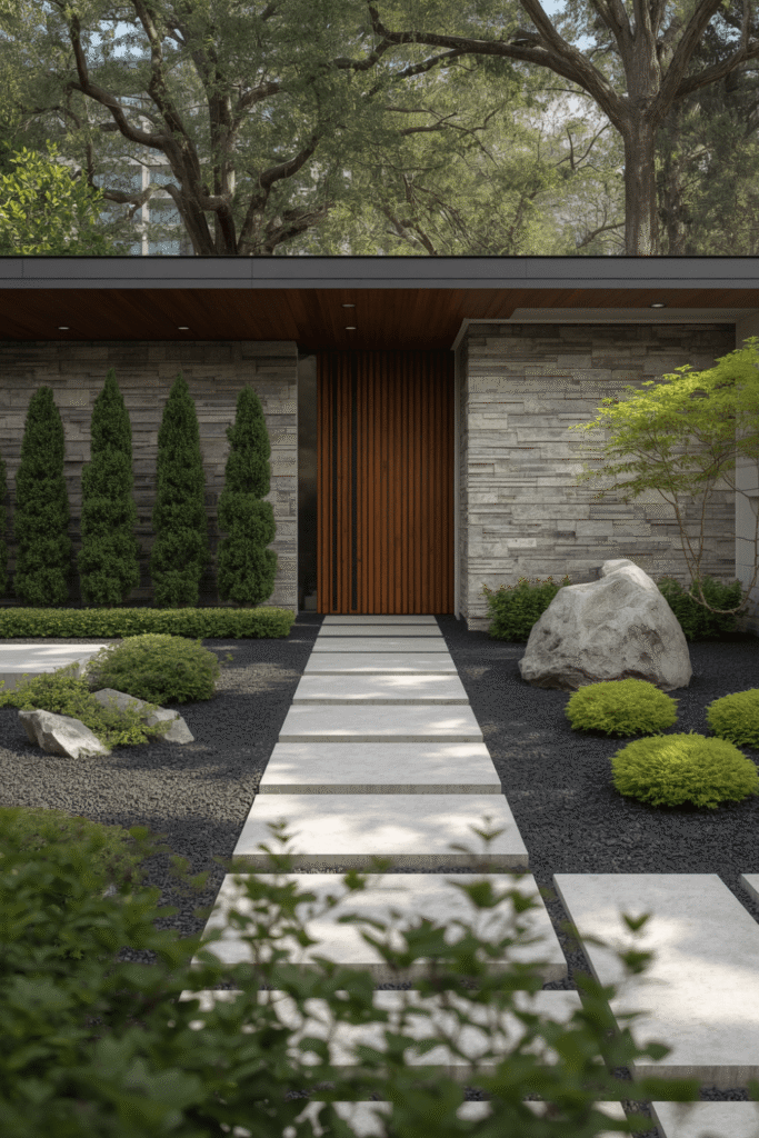 Natural Stone Garden Paths and Accents