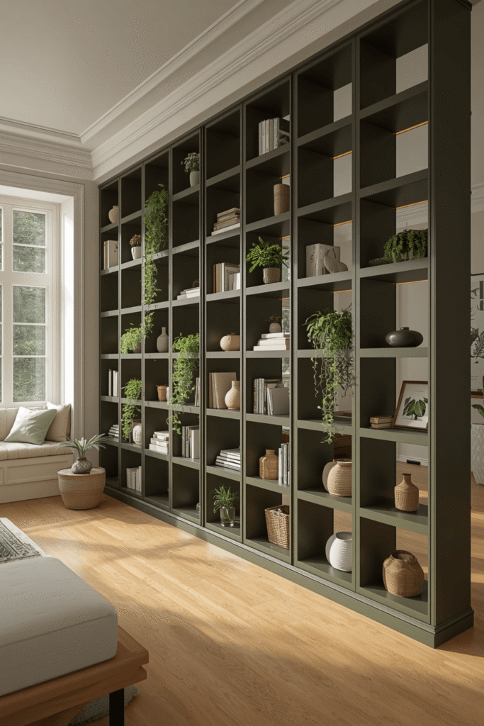Styling Your Green Shelf Decor Ideas Without It Looking Cluttered