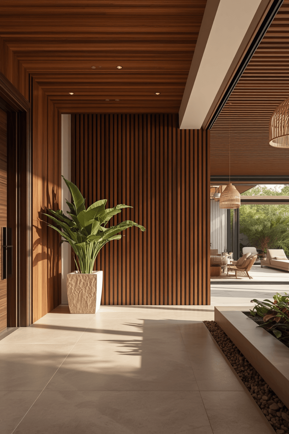 Wooden Ceiling Design Look Up for Instant Drama