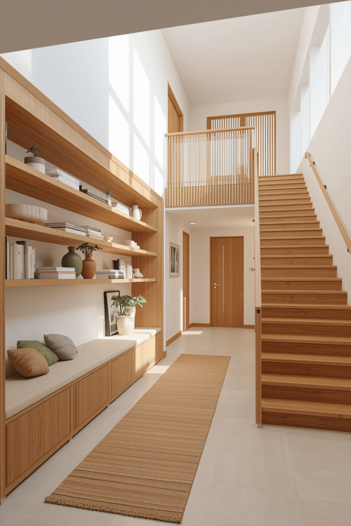 Wooden Shelving Ideas for Natural Warmth