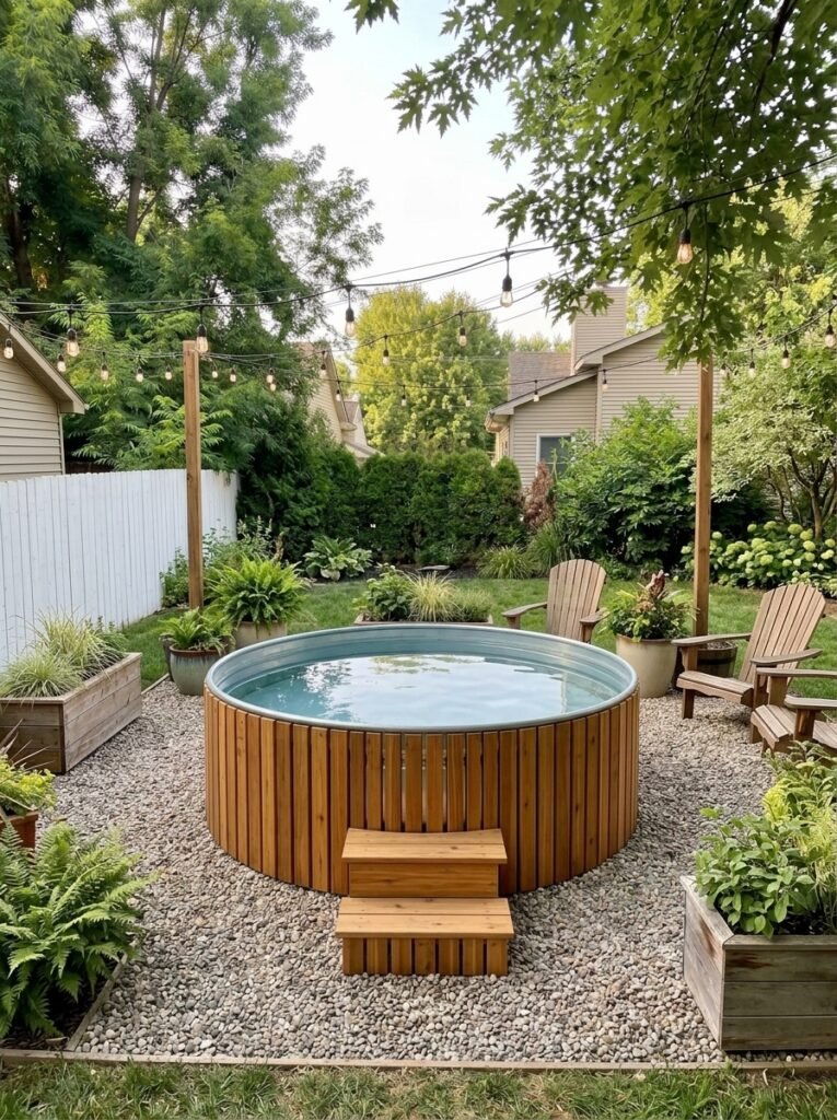 14. A Beautiful Stock Tank Pool