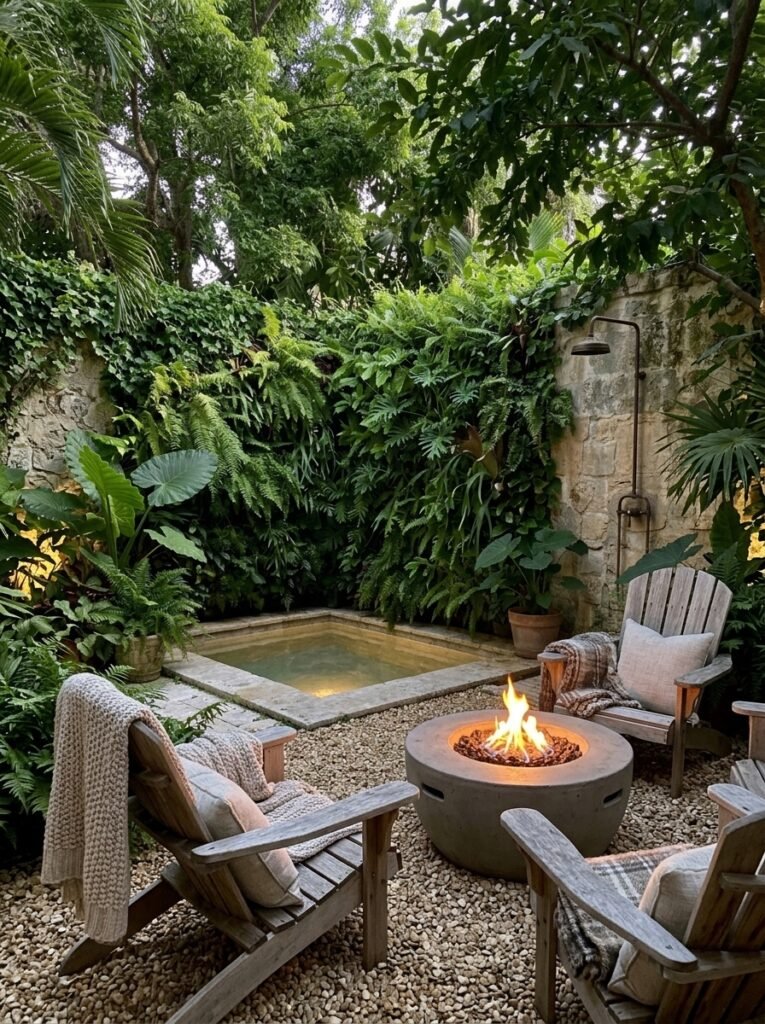 28. Pool and Fire Pit Combo