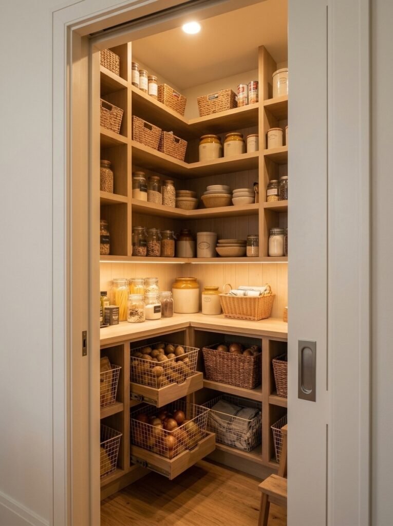 7. Moody Pantry with Personality