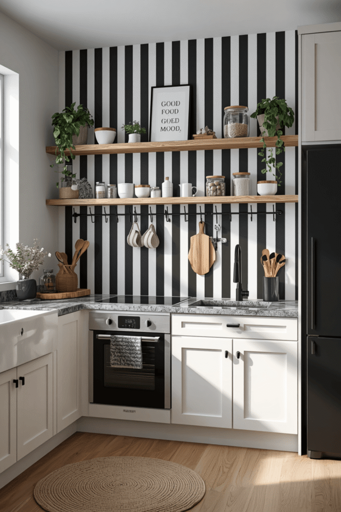 Black Marble Countertop for Dramatic Contrast