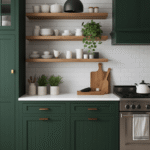 Dark Green Kitchen Drama Done Right
