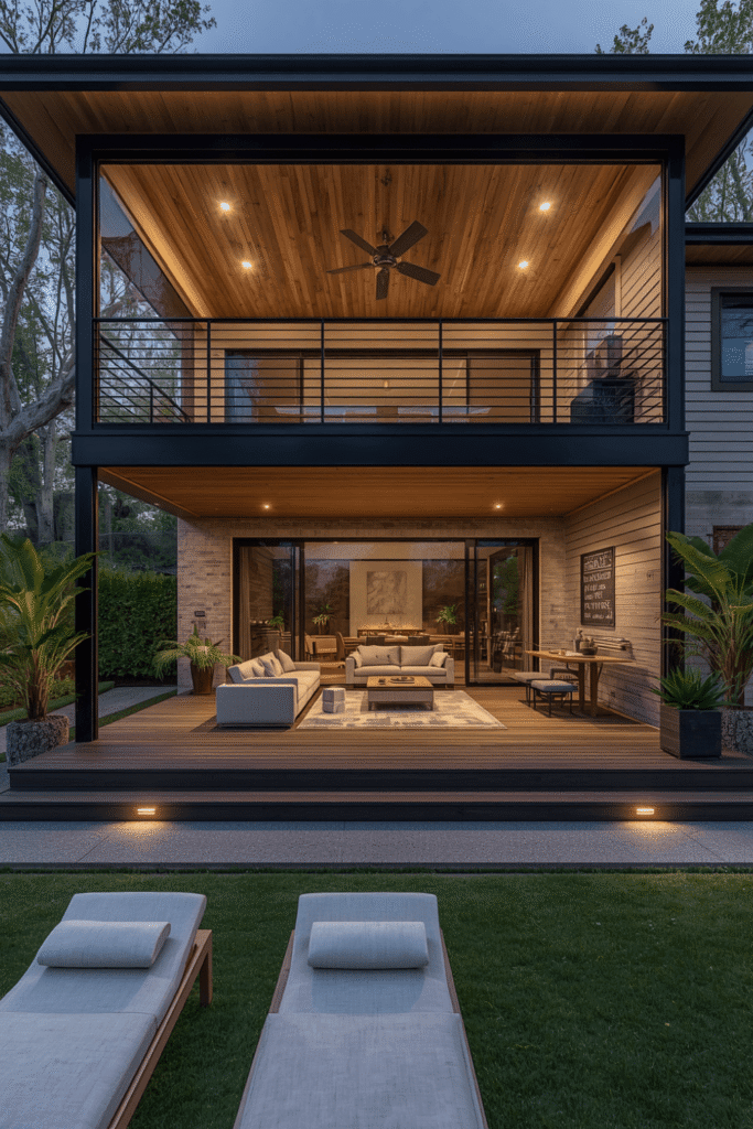 Multi-Level Deck Design for Built-In Zoning
