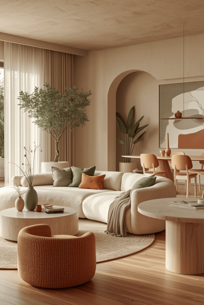 Start With a Warm Neutral Living Room Foundation