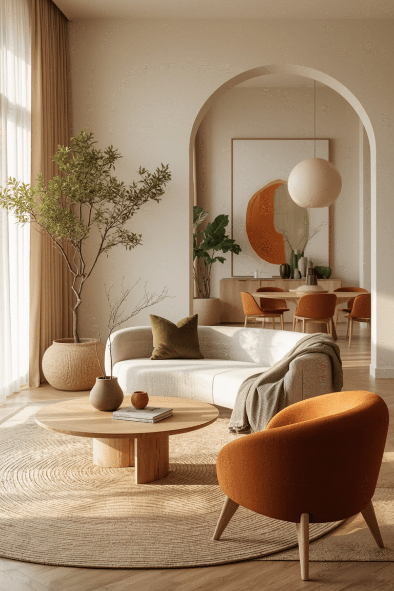 What Defines an Organic Modern Living Room