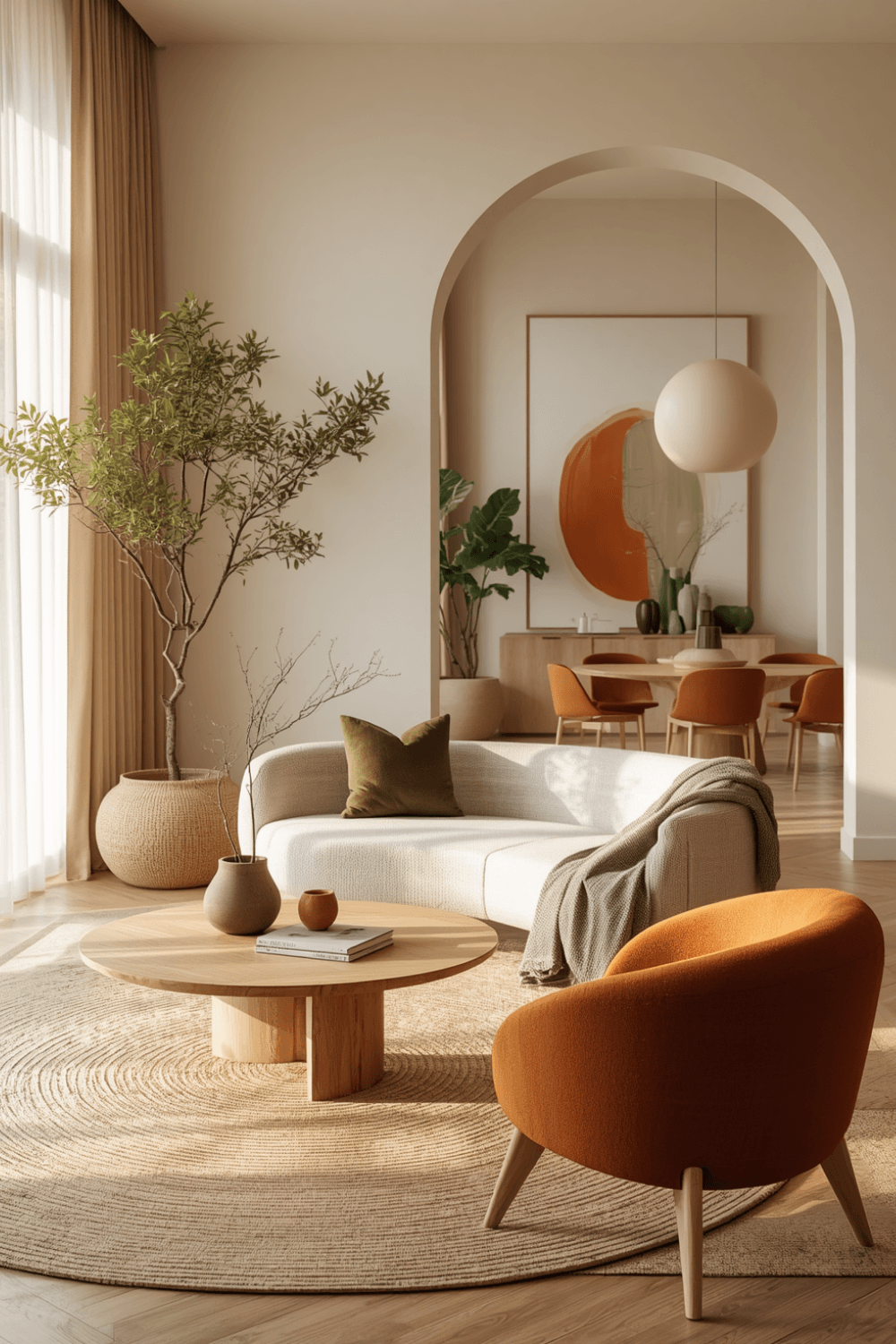 What Defines an Organic Modern Living Room